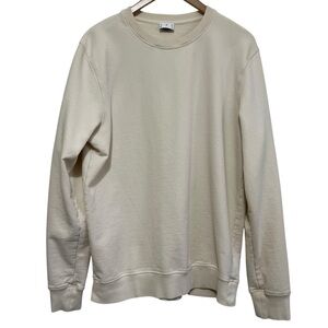 ASKET The Sweatshirt Crewneck Off White Men’s Size Large Long